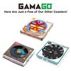 Gama-Go Vinyl Record Coasters, Multi-Color