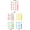 Midori 82645006 Colored Paper Seal, Translucent, Pink