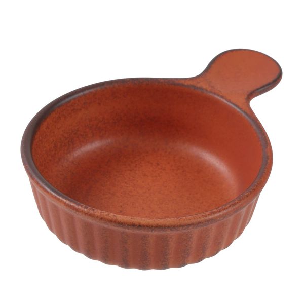 [Superb Quality] Made in Japan, Heat Resistant Ahijo Pot, Orange [Can Be Used with Direct Fire, Microwave, Toaster Oven], Ahijo Dish, Dish