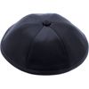 Rimmon Judaica Plain Satin Kippah with 6 Sections, Navy Blue, Medium