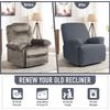 Funda para sillón reclinable de 4 piezas, funda elástica para sofá
