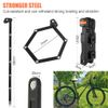 Flintronic Combination Folding Bike Lock, Folding Lock with Combination Code, Extra-Light Combination Lock, 88cm, Black