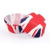 VDL Patterned Paper Cupcake Cases GREASEPROOF Baking Cup Cake Union Jack Style (100)