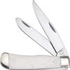 Frost Cutlery Trapper White Smooth Bone