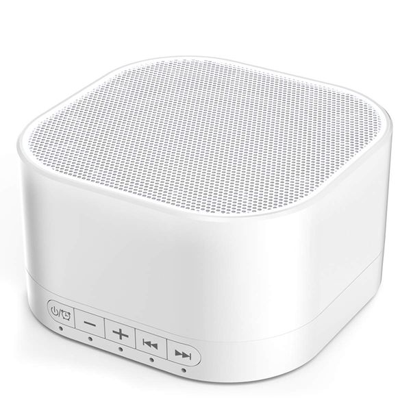 Magicteam White Noise Machine Einschlafhilfe Weißes Rauschen mit 20 Klängen Naturgeräusche 32 stufige Lautstärke 5 Timer Memory Funktion für Baby Kinder Erwachsene