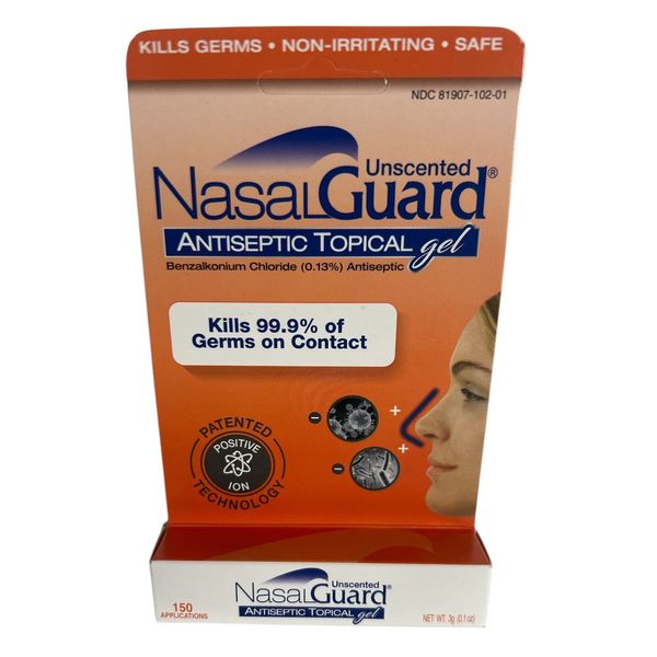 Nasalguard Cool Unscented Antiseptic Topical Gel - 0.1 Oz.