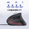 TECKNET Wired Ergonomic Mouse, 6400DPI Wired Vertical Mouse 6-Button Silent Mouse with 4 Adjustable Levels DPI, Wired Mouse for Laptop, PC, Mac