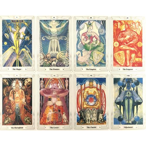 Aleister Crowley Thoth Tarot Deck Pocket, 78 Tarot Cards, Aleister Crowley Thoth Tarot Deck Pocket, Japanese Instruction Manual Included