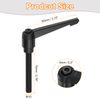 sourcing map 2Pcs M10 x 70mm Adjustable Knobs Handle Male Thread Push Button Ratchet Quick Release Locking Rotating Bolt for Lathe Machinery, Black