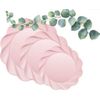 Eco-Friendly Compostable Pink Party Plates - 24 Piece Set  3 sizes. 7" 9.5" 12"