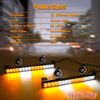 2 in 1 LED Strobe Light Bar Emergency Warning Hazard Traffic Advisor Amber/White