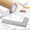 Right Angle Ruler 90 Degree Engineer Square Ruler 2 Accuracy Level Flat Edge Square Measuring Tools ((75 x 50mm))