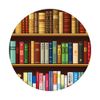 Cool Book Shelf Nerd Design Background Pattern PopSockets Grip and Stand for Phones and Tablets