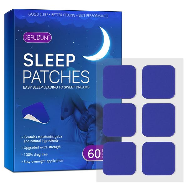 Sleep Patches,Sleep Support Patches for Men and Women-Sleep Patches for Adults Extra Strength Insomnia-Better All Natural Cruelty Free Sleep Aid Alternative-60 Patches