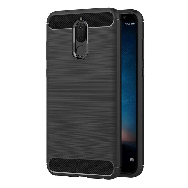 AICEK Huawei Mate 10 Lite Hülle, Schwarz Silikon Handyhülle für Huawei Mate 10 Lite Schutzhülle Karbon Optik Soft Case (5,9 Zoll)