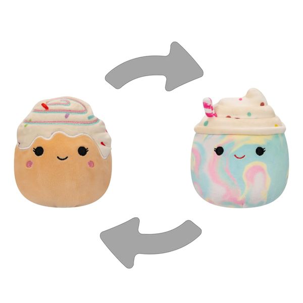 Squishmallows Flip A Mallows Kellen/Reese Mini Plush Toy, 5 Inch Size