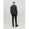 JACK & JONES Men’s Knitted Jumper, Plain Knitted Jumper, Dark grey blend