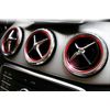AC Air Vent Ring Cover Door Lock Pin Knobs Trim For Mercedes-Benz CLA GLA Class