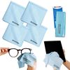 Elite Tech Gear 4-Pack Microfiber Cloth Set - 12"x12" Oversized Washable & Durable Wipes for Glasses, Lenses, Electronics & Screens - Glasses Cleaner Cloth