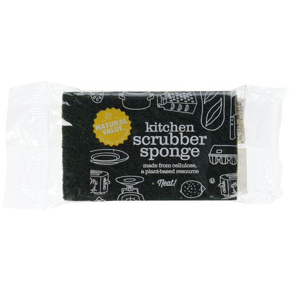 Natural Value Kitchen Scrubber Sponge (Pack of 24)