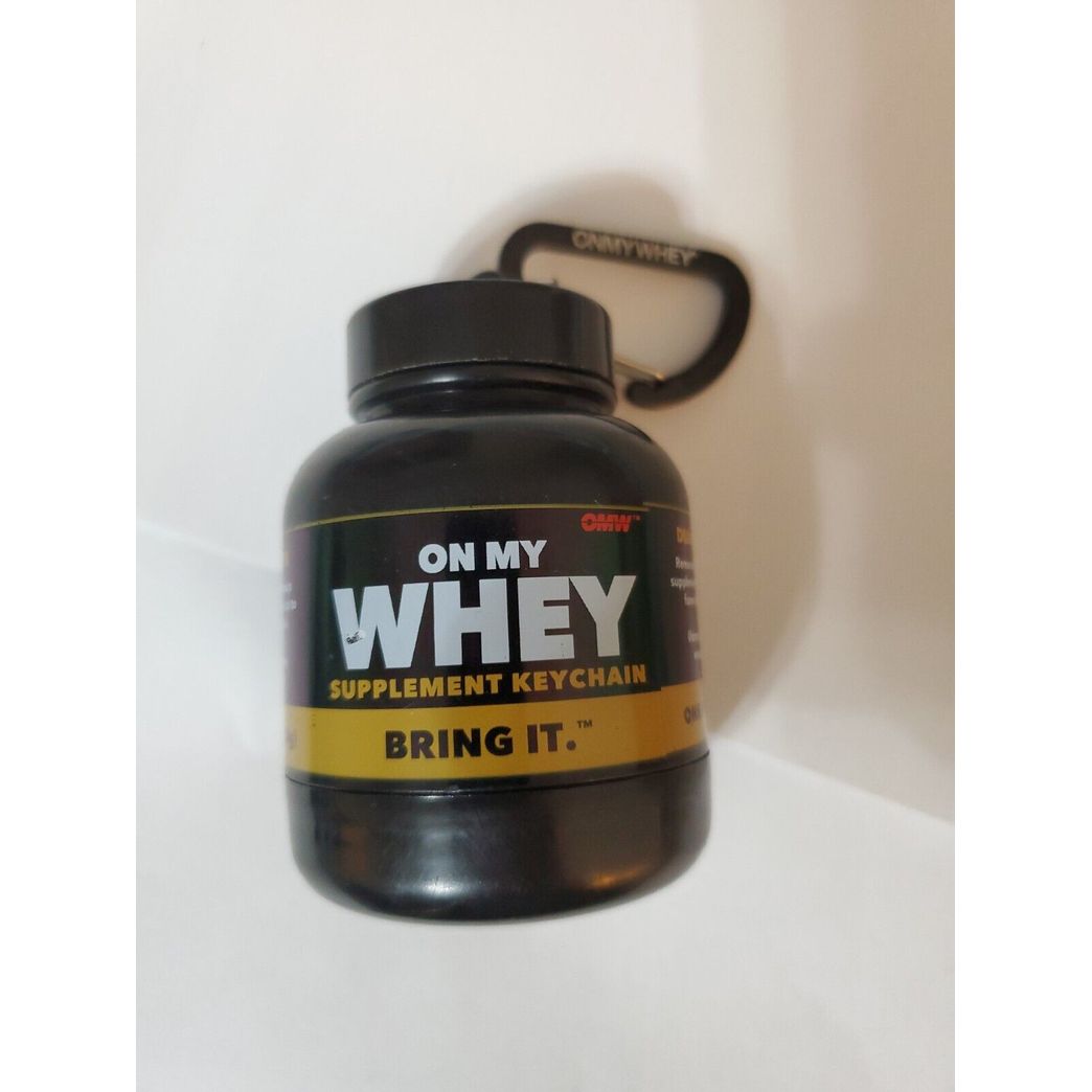 OnMyWhey - Protein Powder and Supplement Funnel Keychain, Portable