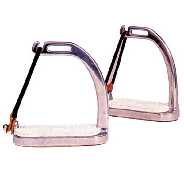 Coronet Fillies Peacock Safety Stirrup Irons with Pad, 4 1/2