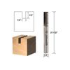 1/4" Diameter Carbide Insert Straight Router Bit - 1/4" Shank - Yonico 14951q
