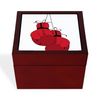 CafePress Boxing Gloves Memory Keepsake Jewelry Box, 5"x5"x3.75"