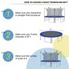 8FT Trampoline Replacement Safety Enclosure Net Weather-Resistant