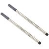 S.T. Dupont Medium Rollerball Refill - Black (Pack of 2)
