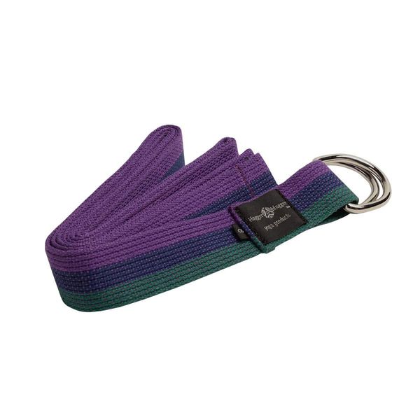 Hugger Mugger D-Ring Yoga Strap (Multi-Stripe, 10 ft.)