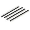 sourcing map Right Angle 40-pin 2.54mm Single Row Male Pin Header Strip 4pcs