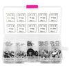 Akozon E-Clip 200pcs Stainless Steel E-Ring Circlip Assortment M1.5-M10 Locking Washers
