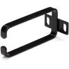 StarTech.com 1U Vertical 1.8 x 3.9in Server Rack Cable Management D-Ring Hook w/ Flexible Opening - Network Rack-Mount Cord Organizer Ring (CMHOOK1UN), Black