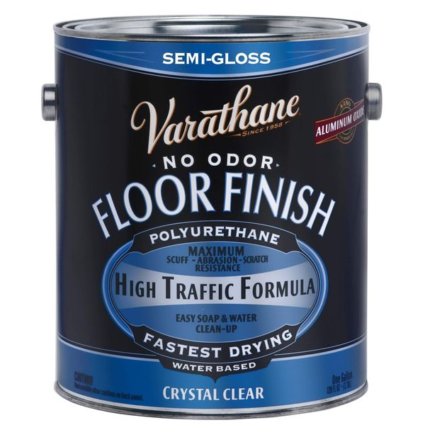 Varathane 230131 Crystal Clear Floor Finish, Semi-Gloss 1 Gallon