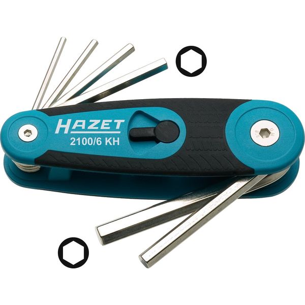 HAZET 2100/6KH Hexagon Profile Offset Screwdriver Set - Nickel-Plated