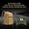 EmWoot 2PCS Japan Flag Patch Embroidered Morale Patch Military Tactical Patches Hook and Loop