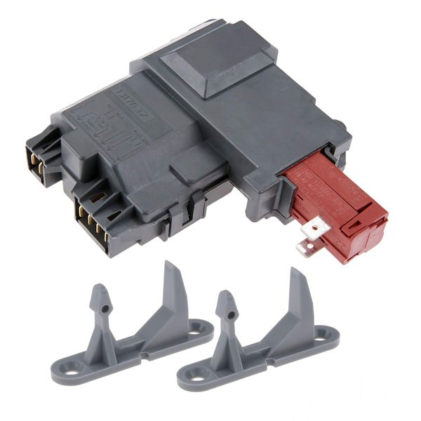 131763202 Washer Door Lock Switch with Door Strikers 131763302, Compatible with Frigidaire Whirlpool Kenmore Gibson Electrolux, Replace# 131763256 0131763202 131269400 131763200 AP4455026