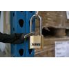 ABUS 180/50 Solid Brass Combination Padlock, Long Stainless Steel Shackle (2-1/2")