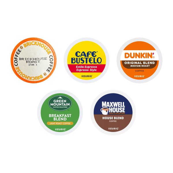 Variety Pack Coffee Pods, 40 Ct – Brickhouse Roast & 4 Assorted Blends