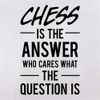 Chess is The Answer - 11oz - Ceramic Two-Tone Mug for Coffee/Tea - Black/White - One Size