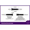 Oversize 5/8 Coarse Wheel Stud, Long Knurl