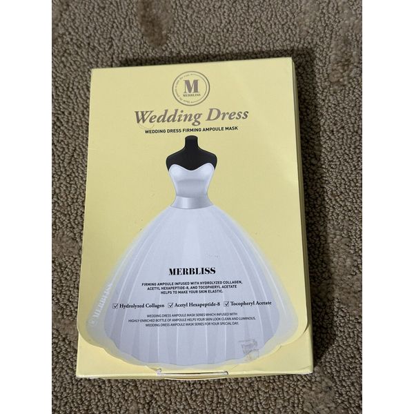 MERBLISS Wedding Dress Firming Ampoule Mask Wedding Dress 5 Pack RARE!!