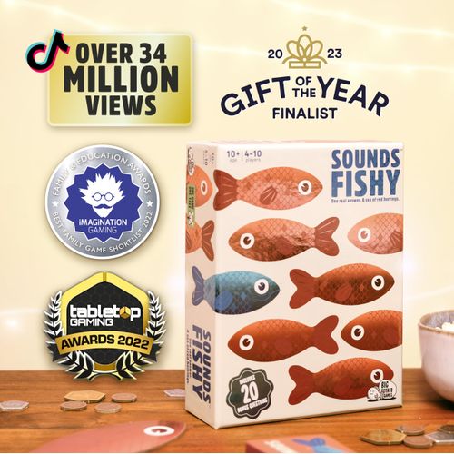 Sounds Fishy Board Game: The Fast-Thinking, Bluffing Family Game for Kids 10+ and Adults | Best New Board Games