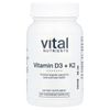 Vitamin D3 + K2, 60 Vegetarian Capsules