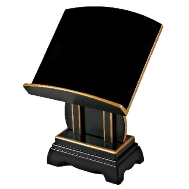 Viewstand (Past Bookstand) Black Edge Gold 4.5 Size [Buddhist Utensil]