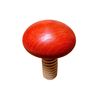 Wooden World Nutcracker made from natural beech wood - VERY SOLID - mushroom Red