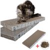 2 Pack Cat Scratch Pad Cat Scratcher Catnip Cardboard Cat Lounge Bed Reversible
