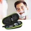 FYY Hard EVA Razor Travel Case, Razor Carrying Case for Men's Razor with Mesh Pocket for Razor Blades, Razor Storage Case for Electric Trimmer and Shaver Travel Organizer Carrying Bag Black