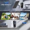 2PCS 4MP Solar Wireless Color Night Vision CCTV Security Camera WIFI 2-Way Audio